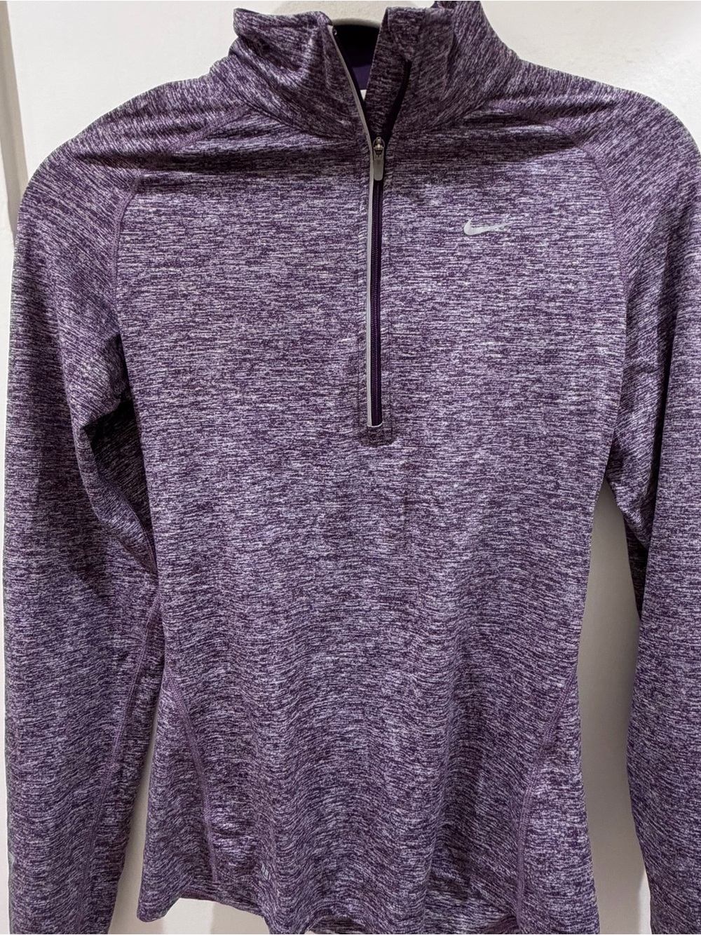 Nike Purple Heather Quarter-Zip Pullover